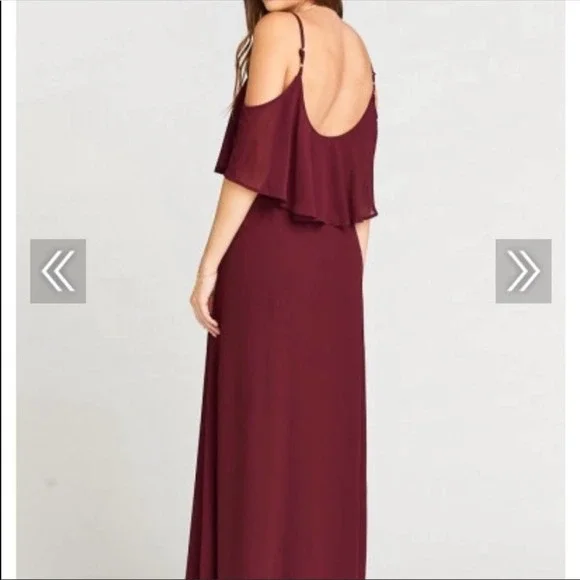 Merlot Show me your mumu bridesmaids dress S - Picture 3 of 11